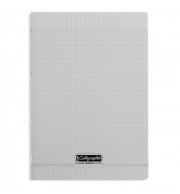 CAHIER POLYPRO 21X29.7cm SEYES 96P 90G -  GRIS