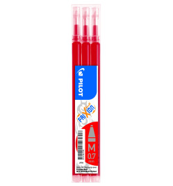 3 RECHARGES PILOT FRIXION ROUGES