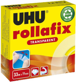 ROLLAFIX TRANSPARENT 33 X 19 mm UHU