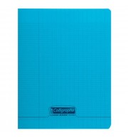 CAHIER POLYPRO 24X32cm SEYES 48P 90G - BLEU