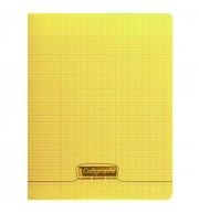 CAHIER POLYPRO 24X32cm SEYES 48P 90G - JAUNE