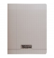 CAHIER POLYPRO 24X32cm SEYES 48P 90G - GRIS