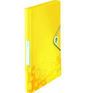 BOITE CLASSEMENT POLYPRO DOS 30mm LEITZ WOW JAUNE