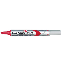 MARQUEUR EFFACABLE A SEC PENTEL MAXIFLO ROUGE MOYEN MODELE