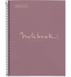 CAHIER NOTEBOOK MIQUELRIUS SPIRALE 160P 5X5 80G LAVANDE