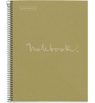 CAHIER NOTEBOOK MIQUELRIUS RECYCLE A4 SPIRALES 160P VERT