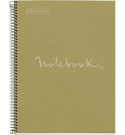 CAHIER NOTEBOOK MIQUELRIUS SPIRALE 160P 5X5 80G VERT