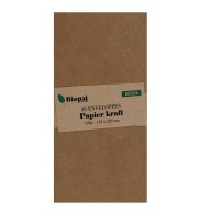 20 ENVELOPPES KRAFT 120G 110 X 220 MM