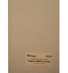 BOITE 50 FEUILLES PAPIER 250G BLANC 100% RECYCLE A4