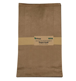 100 SACS KRAFT 60G 230 X 380 MM SOUFFLET DE 75 MM