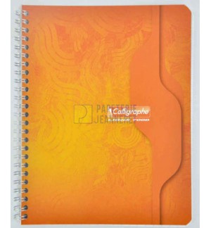 CAHIER SPIRALE 17X22cm 180P 5X5 70G