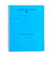 CAHIER TEXTE POLYPRO SPIRALE 17X22cm 124P SEYES 70G
