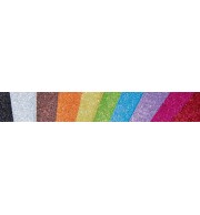 CARTON PAILLETE 50X70cm 280G - 10 FEUILLES ASSORTIES