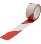 RUBAN DE MARQUAGE BLANC/ROUGE 100m x 50mm