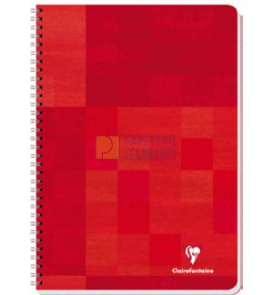 CAHIER CLAIREFONTAINE SPIRALE 21X29,7cm SEYES 100P 90G