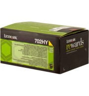 LEXMARK CARTOUCHE LASER JAUNE HC 702HY / 70C2HY0 / 223657