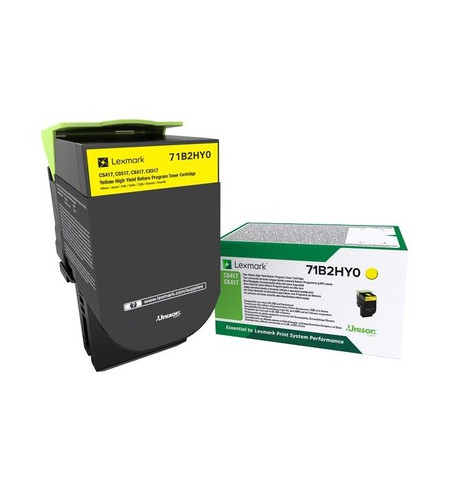 LEXMARK CARTOUCHE LASER JAUNE 71B2HY0