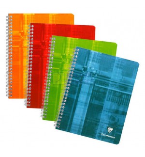 CAHIER CLAIREFONTAINE SPIRALE 17X22cm 5X5 180P 90G