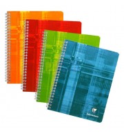 CAHIER CLAIREFONTAINE SPIRALE 17X22cm 5X5 180P 90G