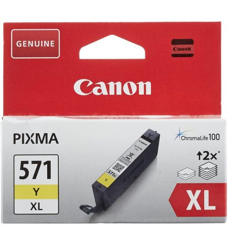 CANON CARTOUCHE JET D'ENCRE CLI571XL JAUNE 0334C001 / 705222