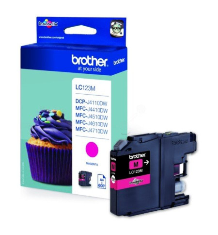 BROTHER CARTOUCHE JET D'ENCRE LC123 MAGENTA / 139331