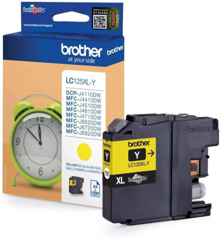 BROTHER CARTOUCHE JET D'ENCRE LC125XL JAUNE / 139370