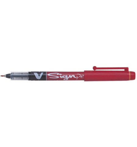 ECRVSPR-stylo-feutre-pilot-v-sign-pen-rouge