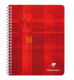 CARNET CLAIREFONTAINE SPIRALE 9X14cm 180P 5X5 90G