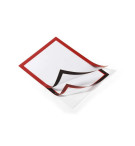 POCHETTES ADHESIVES REPOSITIONNABLES ROUGE A4 - LOT DE 2