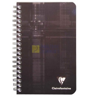 CARNET CLAIREFONTAINE SPIRALE 11X17cm 180P 5X5 90G