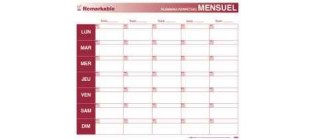 Plannings et cartes