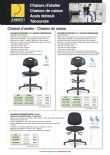 Flyer chaises d'atelier Jeanneret Besançon